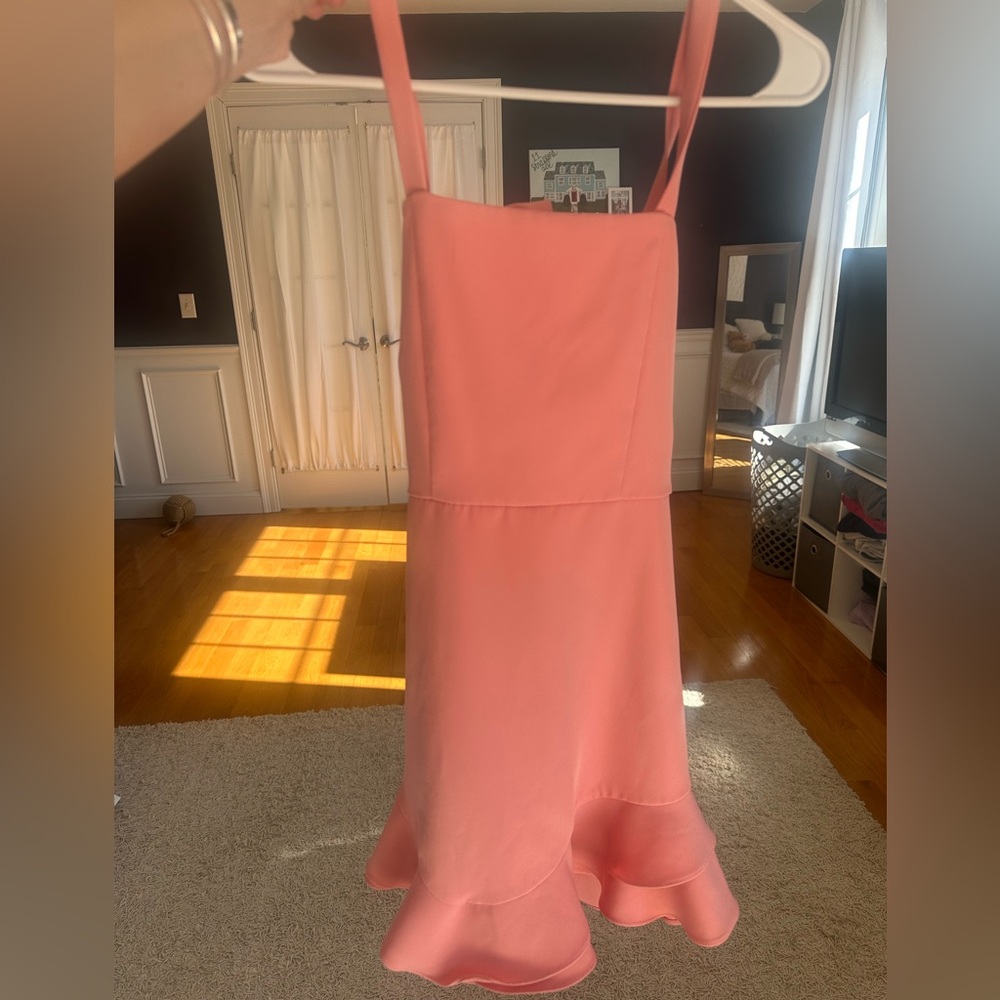 Rare Editions Pink Ruffled Party Dress